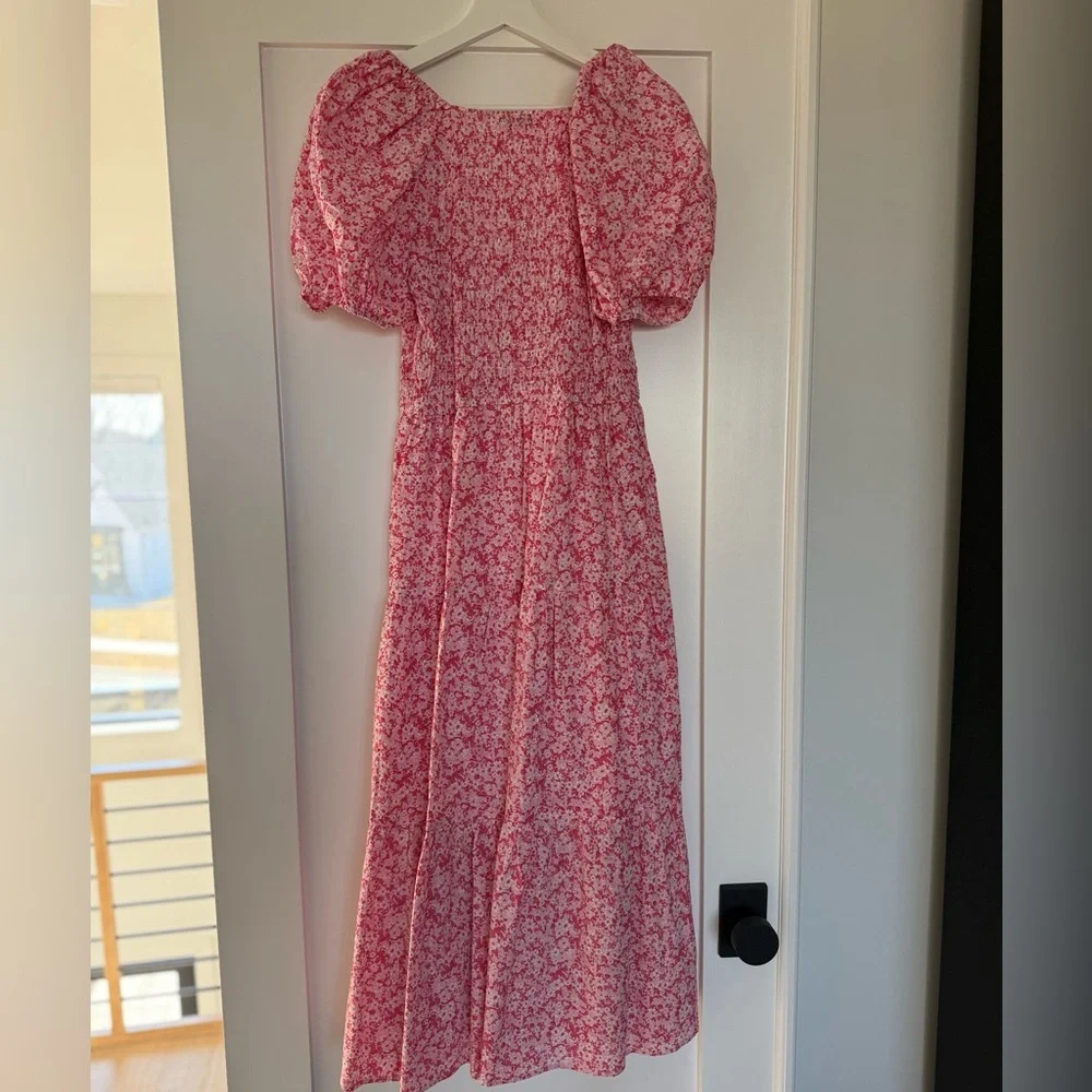 Moon River Pink Floral Dress - Picture 5 of 5
